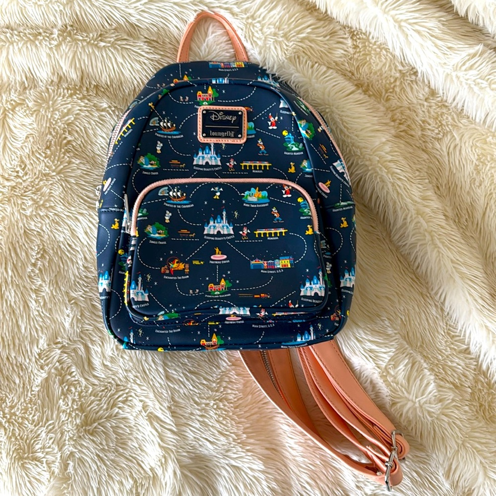 Loungefly Disney Disneyland Convertible Mini Backpack & Crossbody Bag
